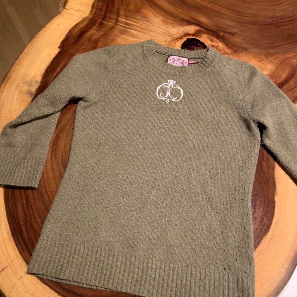 Juicy Couture Cashmere (51%) Wool Blend Sweater- M